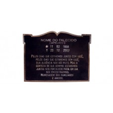 Placa Grande sem Foto  e Mensagem